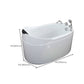 Stand Alone Acrylic Bathtub Modern Oval Left-Hand Drain Bath Tub Clearhalo 'Bathroom Remodel & Bathroom Fixtures' 'Bathtubs' 'Home Improvement' 'home_improvement' 'home_improvement_bathtubs' 'Showers & Bathtubs' 6310489