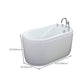 Stand Alone Acrylic Bathtub Modern Oval Left-Hand Drain Bath Tub Clearhalo 'Bathroom Remodel & Bathroom Fixtures' 'Bathtubs' 'Home Improvement' 'home_improvement' 'home_improvement_bathtubs' 'Showers & Bathtubs' 6310490