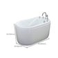 Stand Alone Acrylic Bathtub Modern Oval Left-Hand Drain Bath Tub Clearhalo 'Bathroom Remodel & Bathroom Fixtures' 'Bathtubs' 'Home Improvement' 'home_improvement' 'home_improvement_bathtubs' 'Showers & Bathtubs' 6310492