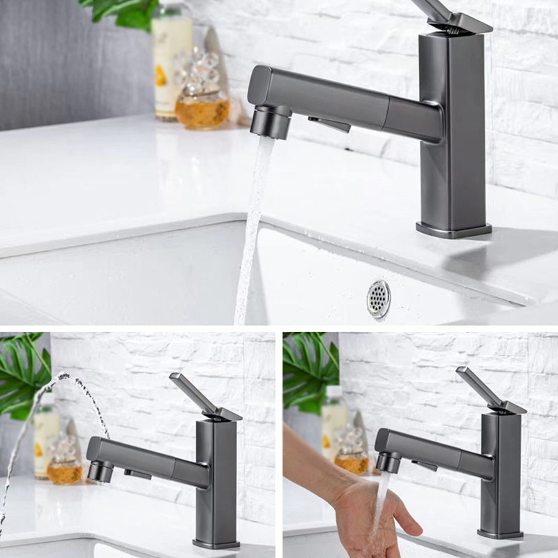 Contemporary Sink Faucet Plian Low Arc Vessel Sink Bathroom Faucet Clearhalo 'Bathroom Remodel & Bathroom Fixtures' 'Bathroom Sink Faucets' 'Bathroom Sinks & Faucet Components' 'bathroom_sink_faucets' 'Home Improvement' 'home_improvement' 'home_improvement_bathroom_sink_faucets' 6311486