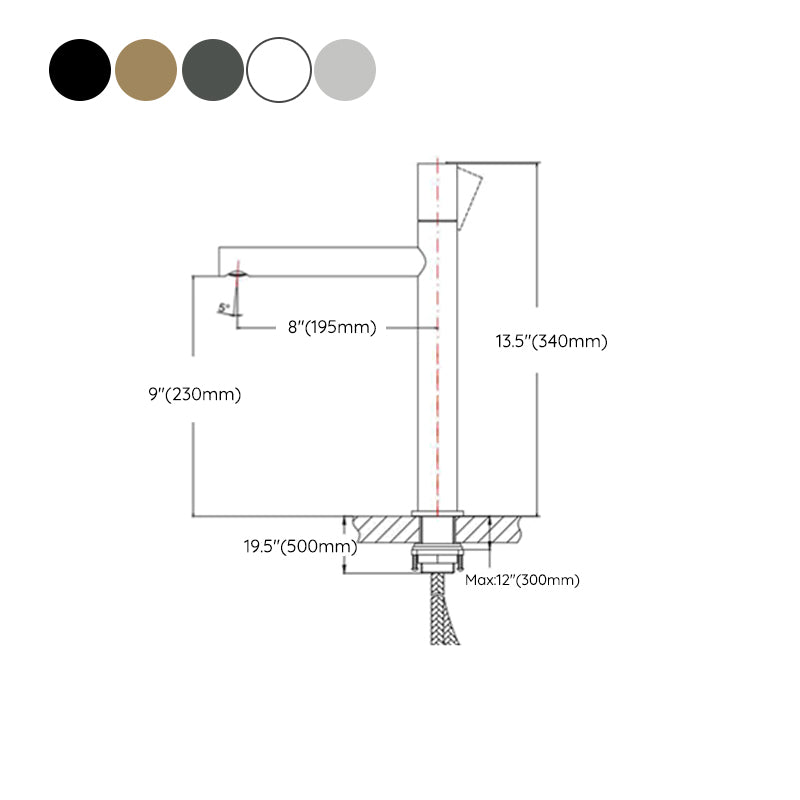Contemporary Centerset Faucet Lever Handles Single Hole Brass Circular Faucet Clearhalo 'Bathroom Remodel & Bathroom Fixtures' 'Bathroom Sink Faucets' 'Bathroom Sinks & Faucet Components' 'bathroom_sink_faucets' 'Home Improvement' 'home_improvement' 'home_improvement_bathroom_sink_faucets' 6311557
