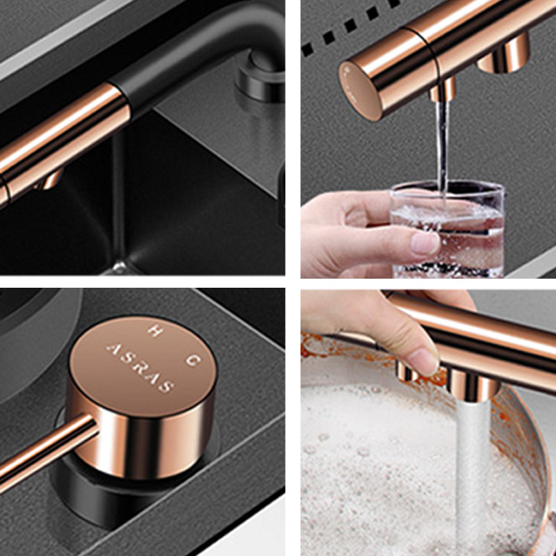 Contemporary Rectangle Kitchen Sink Stainless Steel Friction Resistant Kitchen Sink Clearhalo 'Home Improvement' 'home_improvement' 'home_improvement_kitchen_sinks' 'Kitchen Remodel & Kitchen Fixtures' 'Kitchen Sinks & Faucet Components' 'Kitchen Sinks' 'kitchen_sinks' 6311666