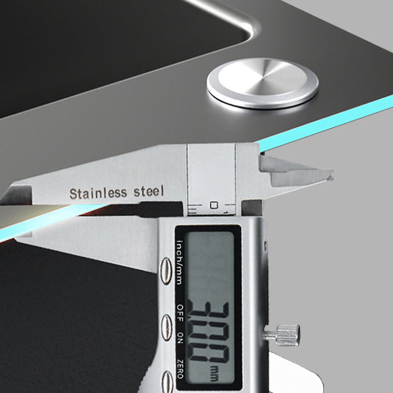 Contemporary Style Kitchen Sink Set Stainless Steel Friction Resistant Kitchen Sink Set Clearhalo 'Home Improvement' 'home_improvement' 'home_improvement_kitchen_sinks' 'Kitchen Remodel & Kitchen Fixtures' 'Kitchen Sinks & Faucet Components' 'Kitchen Sinks' 'kitchen_sinks' 6311692