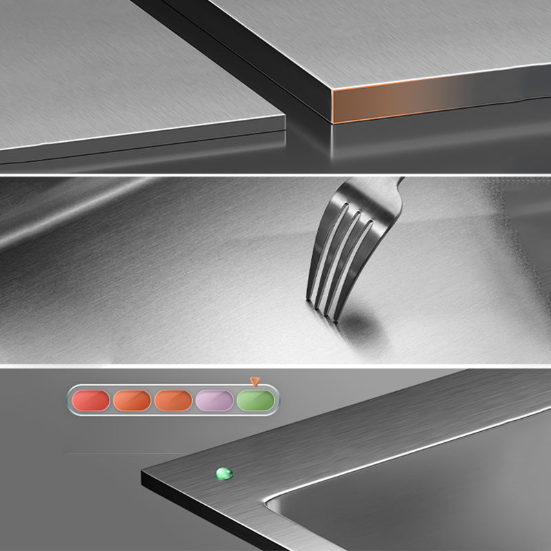 Classic Style Kitchen Sink Set Stainless Steel Corrosion Resistant Kitchen Sink Set Clearhalo 'Home Improvement' 'home_improvement' 'home_improvement_kitchen_sinks' 'Kitchen Remodel & Kitchen Fixtures' 'Kitchen Sinks & Faucet Components' 'Kitchen Sinks' 'kitchen_sinks' 6311716