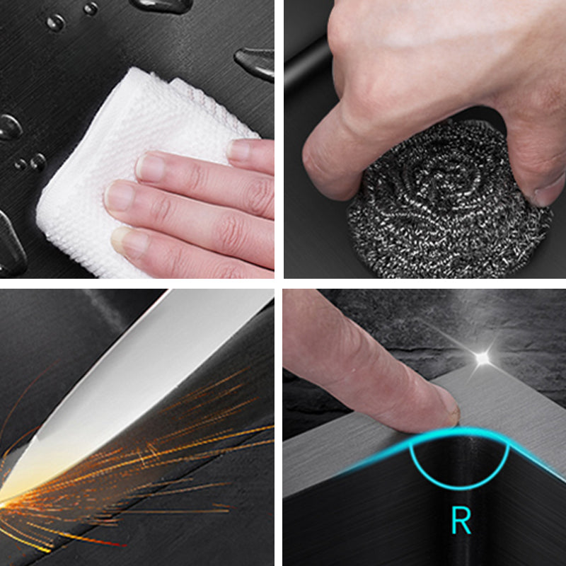 Classic Kitchen Sink Stainless Steel Drop-In Friction Resistant Kitchen Sink Clearhalo 'Home Improvement' 'home_improvement' 'home_improvement_kitchen_sinks' 'Kitchen Remodel & Kitchen Fixtures' 'Kitchen Sinks & Faucet Components' 'Kitchen Sinks' 'kitchen_sinks' 6311753