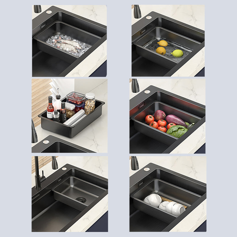 Classic Style Kitchen Sink Corrosion Resistant Stainless Steel Kitchen Sink Clearhalo 'Home Improvement' 'home_improvement' 'home_improvement_kitchen_sinks' 'Kitchen Remodel & Kitchen Fixtures' 'Kitchen Sinks & Faucet Components' 'Kitchen Sinks' 'kitchen_sinks' 6311786