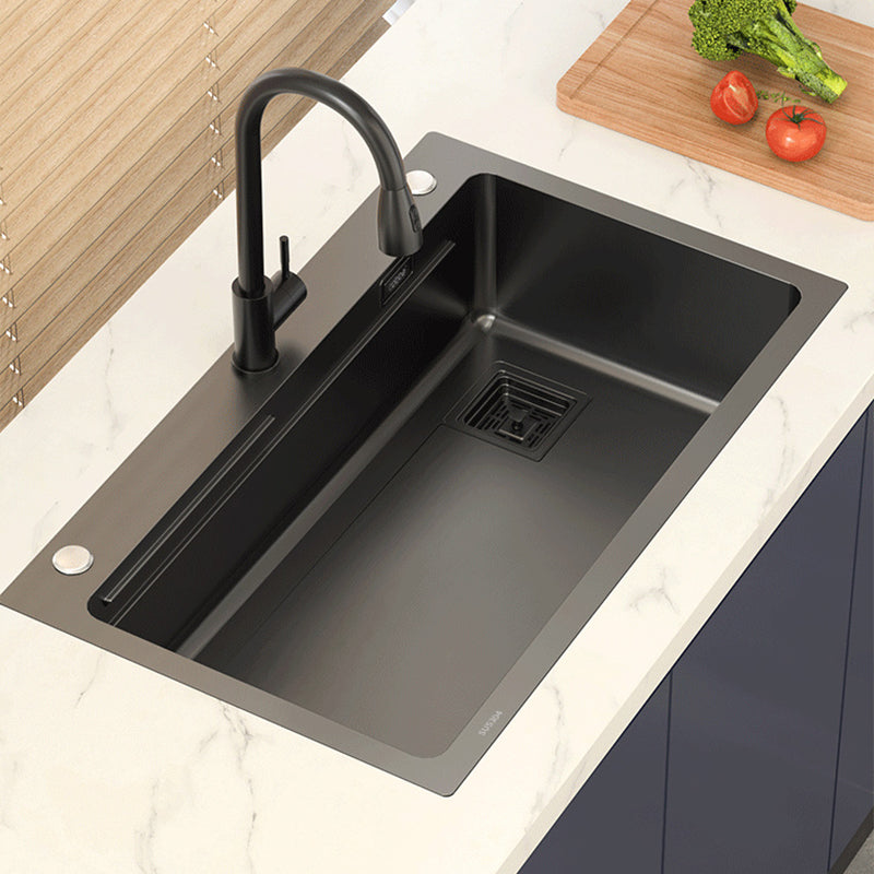 Classic Style Kitchen Sink Corrosion Resistant Stainless Steel Kitchen Sink Clearhalo 'Home Improvement' 'home_improvement' 'home_improvement_kitchen_sinks' 'Kitchen Remodel & Kitchen Fixtures' 'Kitchen Sinks & Faucet Components' 'Kitchen Sinks' 'kitchen_sinks' 6311792