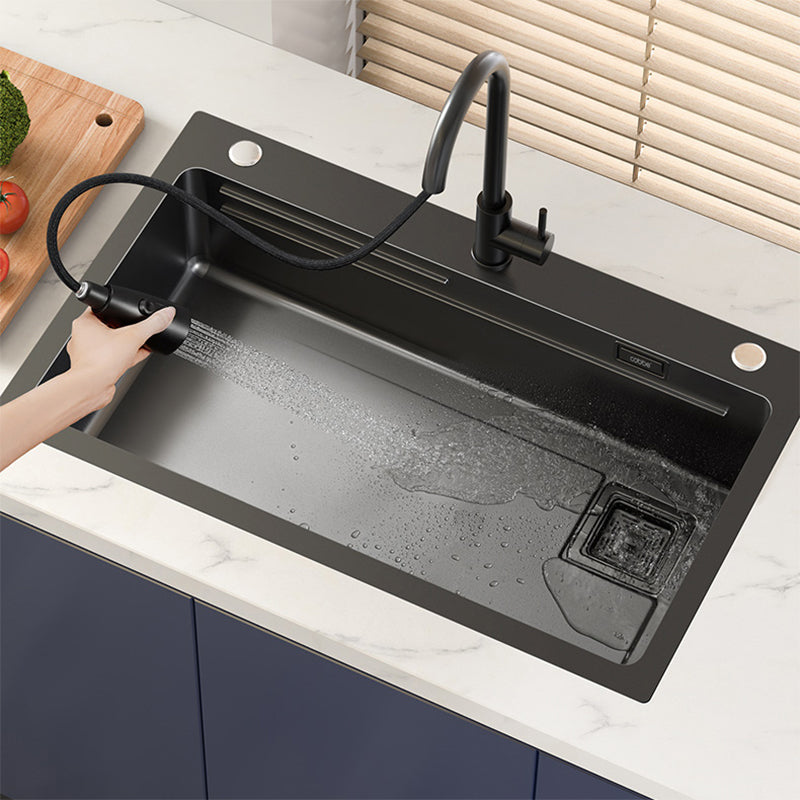 Classic Style Kitchen Sink Corrosion Resistant Stainless Steel Kitchen Sink Clearhalo 'Home Improvement' 'home_improvement' 'home_improvement_kitchen_sinks' 'Kitchen Remodel & Kitchen Fixtures' 'Kitchen Sinks & Faucet Components' 'Kitchen Sinks' 'kitchen_sinks' 6311793