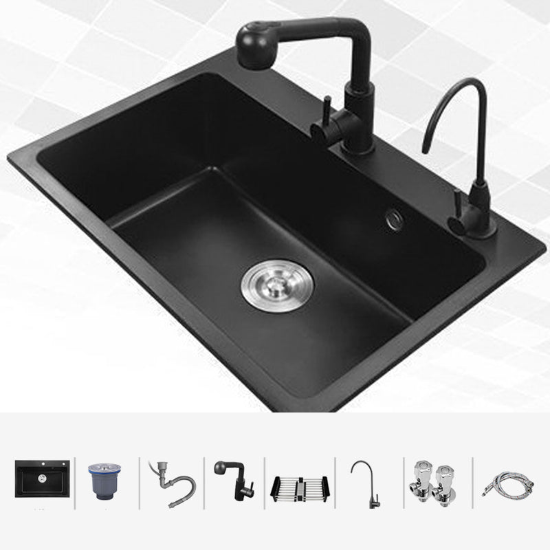 Modern Kitchen Sink Stainless Steel with Accessories and Faucet Undermount Workstation Sink with Faucet Clearhalo 'Home Improvement' 'home_improvement' 'home_improvement_kitchen_sinks' 'Kitchen Remodel & Kitchen Fixtures' 'Kitchen Sinks & Faucet Components' 'Kitchen Sinks' 'kitchen_sinks' 6311800