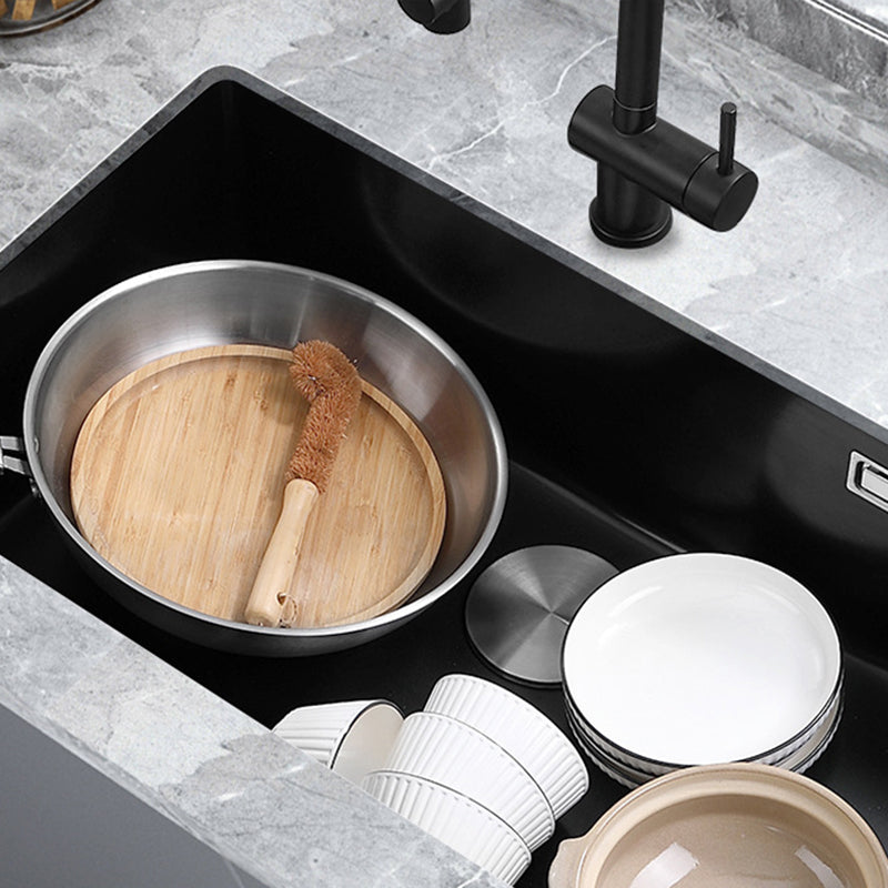 Modern Kitchen Sink Stainless Steel with Accessories and Faucet Undermount Workstation Clearhalo 'Home Improvement' 'home_improvement' 'home_improvement_kitchen_sinks' 'Kitchen Remodel & Kitchen Fixtures' 'Kitchen Sinks & Faucet Components' 'Kitchen Sinks' 'kitchen_sinks' 6311805