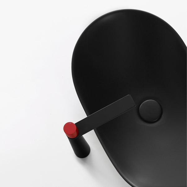 Modern Bathroom Sink Pop-Up Drain Porcelain Oval-Shape Vessel Bathroom Sink Clearhalo 'Bathroom Remodel & Bathroom Fixtures' 'Bathroom Sinks & Faucet Components' 'Bathroom Sinks' 'bathroom_sink' 'Home Improvement' 'home_improvement' 'home_improvement_bathroom_sink' 6311864