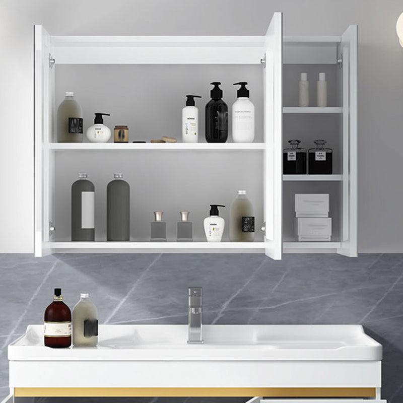 Gorgeous Space Saver Wooden Vanity Bathroom Vanity Cabinet with Mirror Cabinet Clearhalo 'Bathroom Remodel & Bathroom Fixtures' 'Bathroom Vanities' 'bathroom_vanities' 'Home Improvement' 'home_improvement' 'home_improvement_bathroom_vanities' 6311875