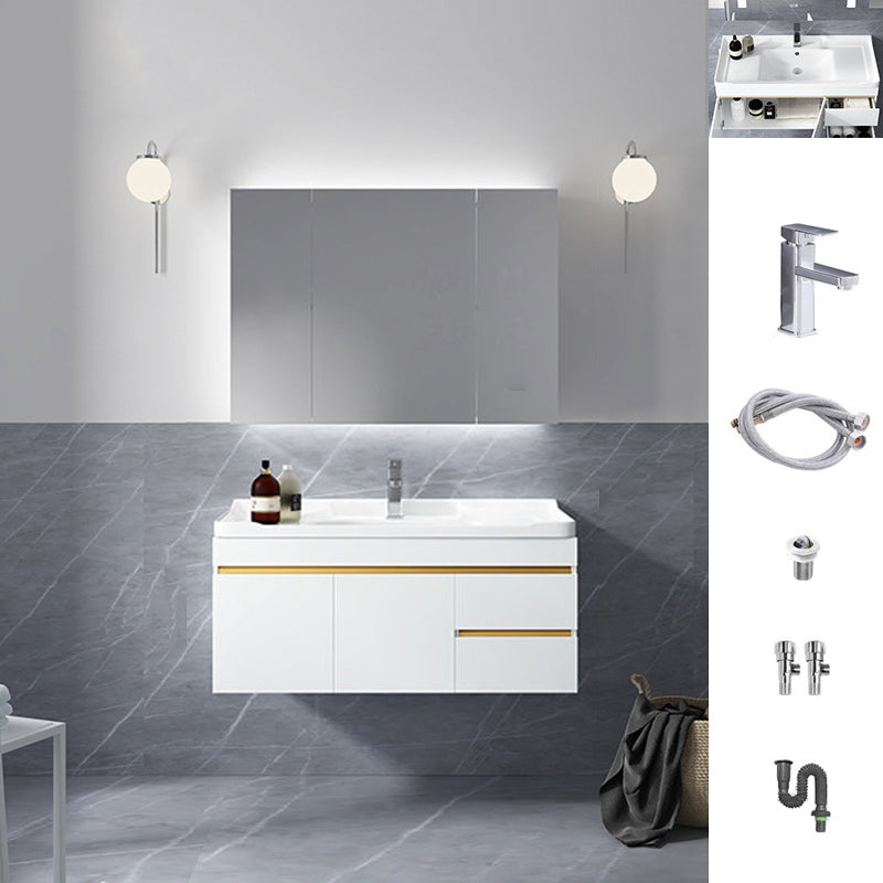 Gorgeous Space Saver Wooden Vanity Bathroom Vanity Cabinet with Mirror Cabinet Vanity & Faucet & Mirror Cabinet 36"L x 19"W x 18"H Smart Control Not Included Clearhalo 'Bathroom Remodel & Bathroom Fixtures' 'Bathroom Vanities' 'bathroom_vanities' 'Home Improvement' 'home_improvement' 'home_improvement_bathroom_vanities' 6311882