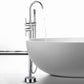 Modern Free Standing Tub Filler Faucet Copper Freestanding Tub Filler Trim Clearhalo 'Bathroom Remodel & Bathroom Fixtures' 'Bathtub Faucets' 'bathtub_faucets' 'Home Improvement' 'home_improvement' 'home_improvement_bathtub_faucets' 6312033