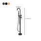 Modern Free Standing Tub Filler Faucet Copper Freestanding Tub Filler Trim Clearhalo 'Bathroom Remodel & Bathroom Fixtures' 'Bathtub Faucets' 'bathtub_faucets' 'Home Improvement' 'home_improvement' 'home_improvement_bathtub_faucets' 6312035