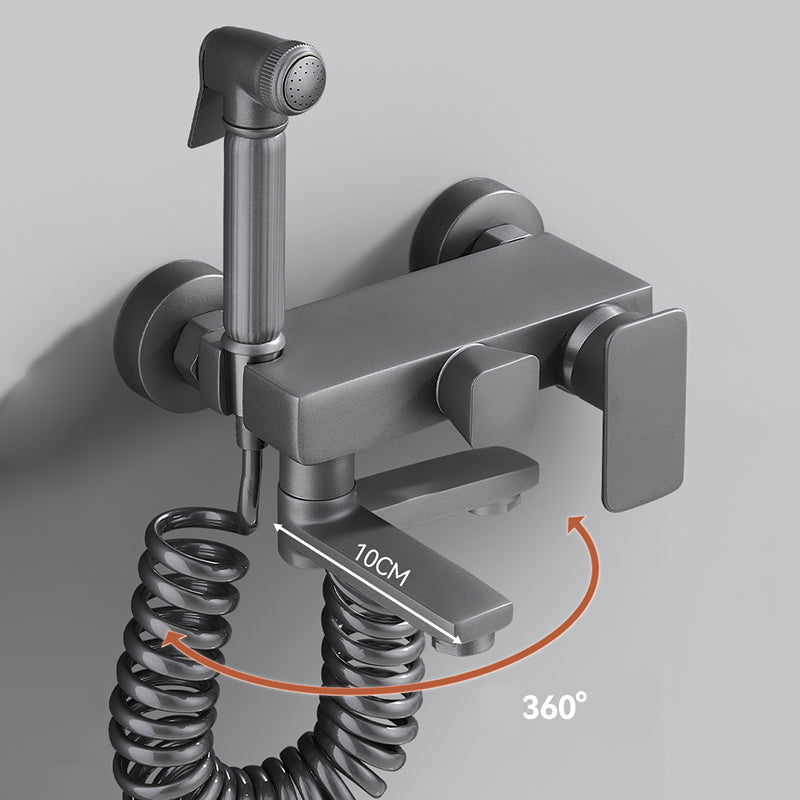 Contemporary Shower System Dual Shower Head Thermostatic Wall Mounted Shower Set Clearhalo 'Bathroom Remodel & Bathroom Fixtures' 'Home Improvement' 'home_improvement' 'home_improvement_shower_faucets' 'Shower Faucets & Systems' 'shower_faucets' 'Showers & Bathtubs Plumbing' 'Showers & Bathtubs' 6312141