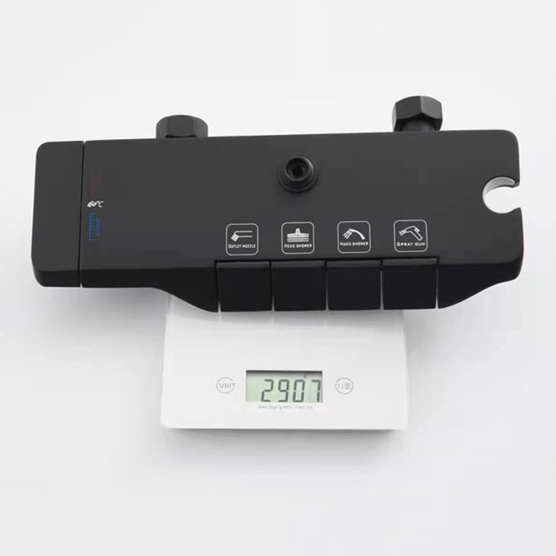 Wall Mounted Shower Metal Shower Faucet Arm Shower System with Slide Bar Clearhalo 'Bathroom Remodel & Bathroom Fixtures' 'Home Improvement' 'home_improvement' 'home_improvement_shower_faucets' 'Shower Faucets & Systems' 'shower_faucets' 'Showers & Bathtubs Plumbing' 'Showers & Bathtubs' 6312180