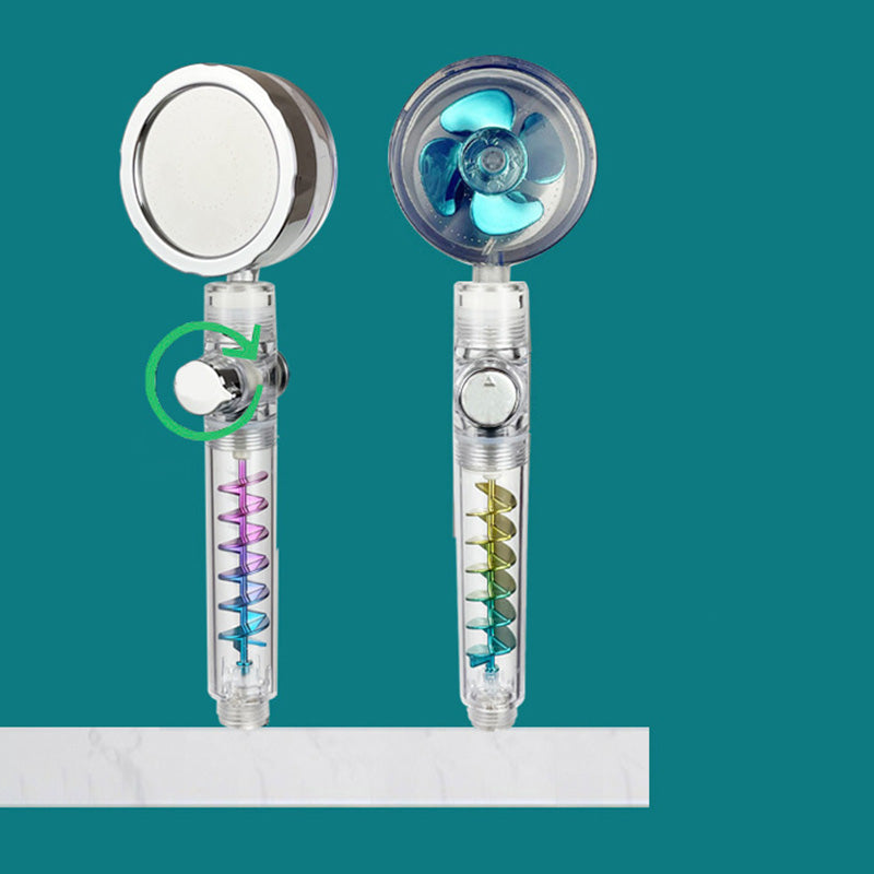 Modern Bathroom Shower Head Plastic Handheld Shower Head with Adjustable Water Flow Blue Clearhalo 'Bathroom Remodel & Bathroom Fixtures' 'Home Improvement' 'home_improvement' 'home_improvement_shower_heads' 'Shower Heads' 'shower_heads' 'Showers & Bathtubs Plumbing' 'Showers & Bathtubs' 6312238