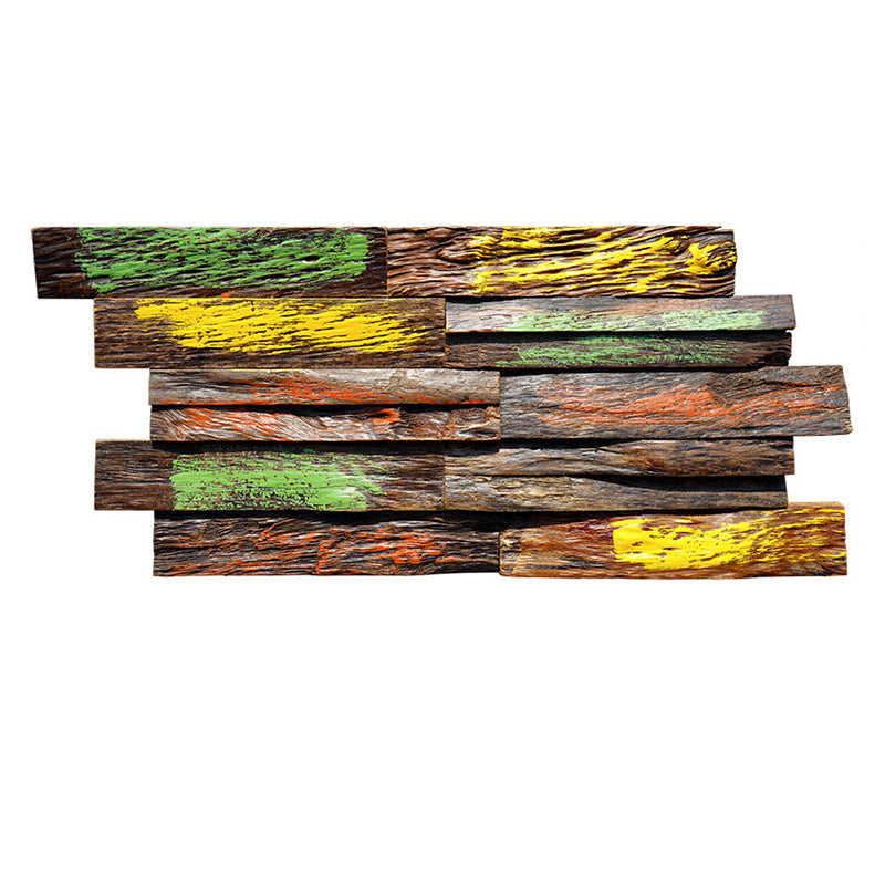 Solid Wood Wall Panel Modern Minimalist Home Living Room Commercial Wall Plate (1-pack) Natural Wood Multi Color Clearhalo 'Flooring 'Home Improvement' 'home_improvement' 'home_improvement_wall_paneling' 'Wall Paneling' 'wall_paneling' 'Walls & Ceilings' Walls and Ceiling' 6312691