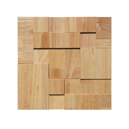 Solid Wood Wall Plate Modern Minimalist Home Living Room Wall Panel (1-pack) Natural 12" Clearhalo 'Flooring 'Home Improvement' 'home_improvement' 'home_improvement_wall_paneling' 'Wall Paneling' 'wall_paneling' 'Walls & Ceilings' Walls and Ceiling' 6312724
