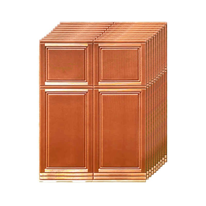 Wall Panel 3D Style Simple Home Living Room Wall Plate (10-pack) Brown Clearhalo 'Flooring 'Home Improvement' 'home_improvement' 'home_improvement_wall_paneling' 'Wall Paneling' 'wall_paneling' 'Walls & Ceilings' Walls and Ceiling' 6312805