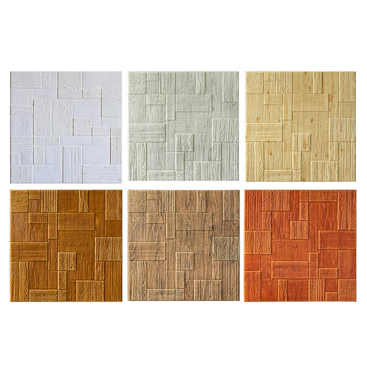 3D Wall Panel Farmhouse Style Simple Home Living Room Panel Wall (10-pack) Clearhalo 'Flooring 'Home Improvement' 'home_improvement' 'home_improvement_wall_paneling' 'Wall Paneling' 'wall_paneling' 'Walls & Ceilings' Walls and Ceiling' 6312865