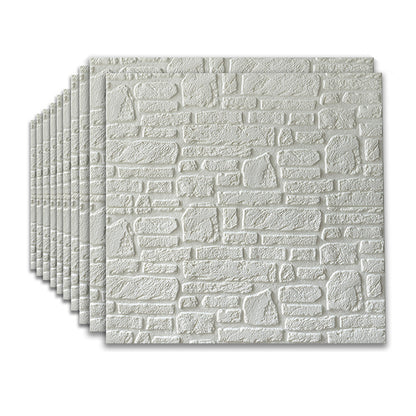 3D Artificial Stone Panel Wall Industrial Style Home Living Room Wall Panel (10-pack) Beige Clearhalo 'Flooring 'Home Improvement' 'home_improvement' 'home_improvement_wall_paneling' 'Wall Paneling' 'wall_paneling' 'Walls & Ceilings' Walls and Ceiling' 6312889
