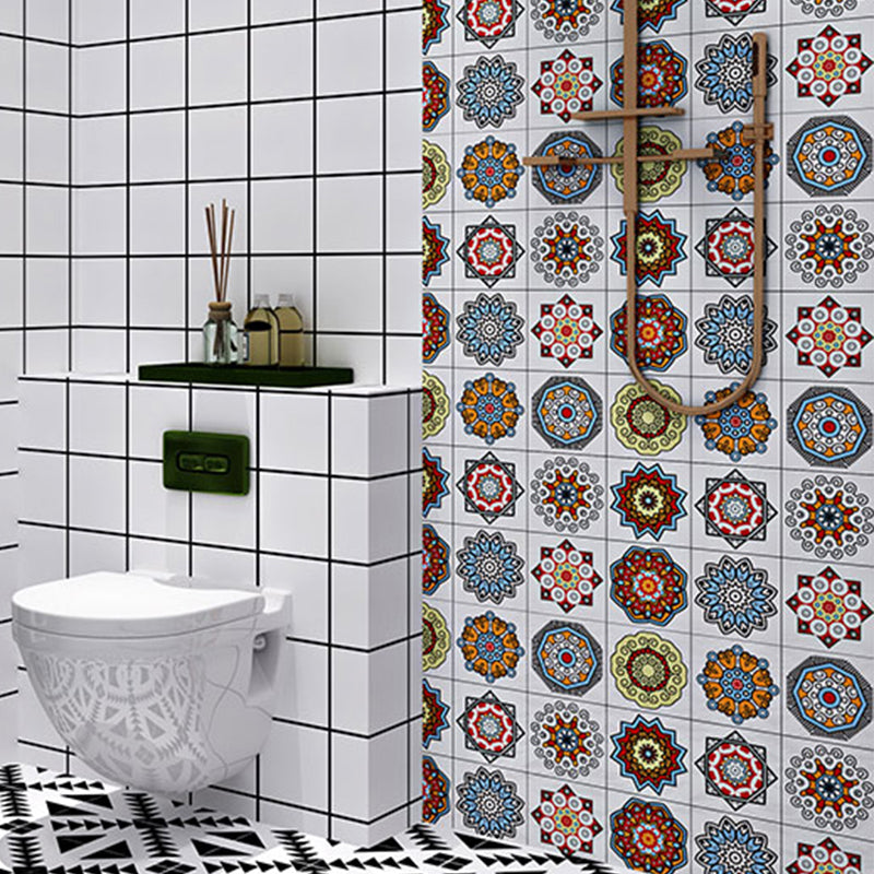 Square Mosaic Tile Plastic Peel and Stick Tile for Kitchen and Bathroom Clearhalo 'Flooring 'Home Improvement' 'home_improvement' 'home_improvement_peel_stick_blacksplash' 'Peel & Stick Backsplash Tile' 'peel_stick_blacksplash' 'Walls & Ceilings' Walls and Ceiling' 6312994