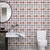 Square Mosaic Tile Plastic Peel and Stick Tile for Kitchen and Bathroom Red Clearhalo 'Flooring 'Home Improvement' 'home_improvement' 'home_improvement_peel_stick_blacksplash' 'Peel & Stick Backsplash Tile' 'peel_stick_blacksplash' 'Walls & Ceilings' Walls and Ceiling' 6312997