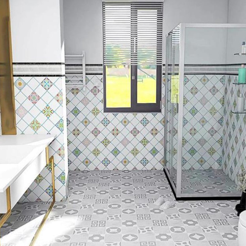 Rectangular Peel & Stick Tile PVC Single Tile for Kitchen and Bathroom White-Blue Clearhalo 'Flooring 'Home Improvement' 'home_improvement' 'home_improvement_peel_stick_blacksplash' 'Peel & Stick Backsplash Tile' 'peel_stick_blacksplash' 'Walls & Ceilings' Walls and Ceiling' 6313044