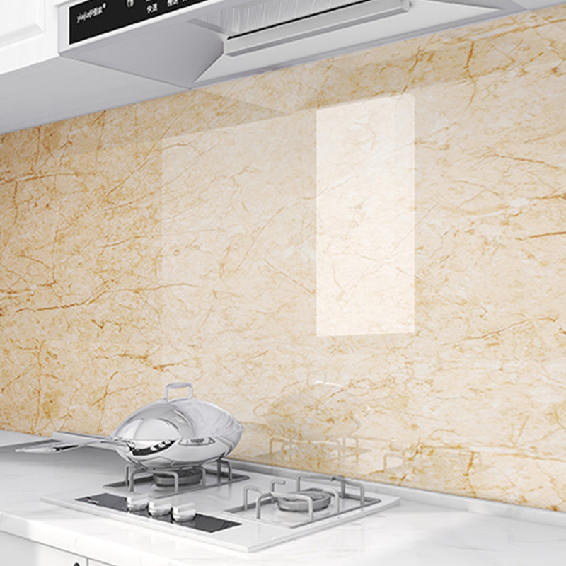 23.6" Rectangular Single Tile PVC Peel & Stick Field Tile for Kitchen Yellow Clearhalo 'Flooring 'Home Improvement' 'home_improvement' 'home_improvement_peel_stick_blacksplash' 'Peel & Stick Backsplash Tile' 'peel_stick_blacksplash' 'Walls & Ceilings' Walls and Ceiling' 6313071