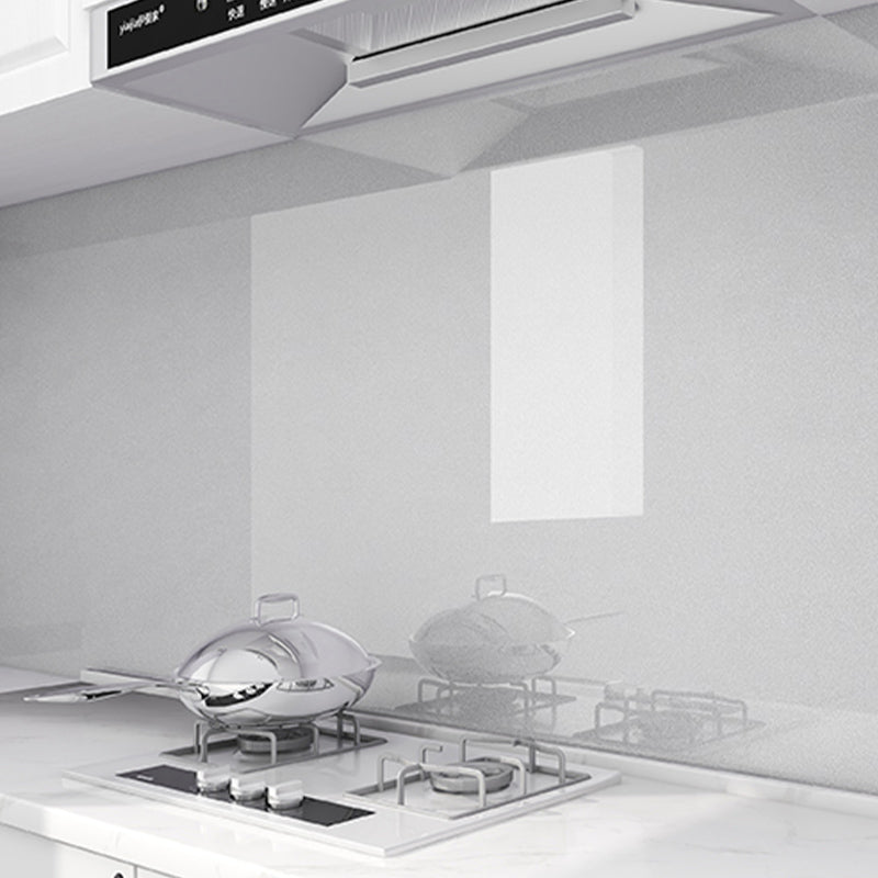 23.6" Rectangular Single Tile PVC Peel & Stick Field Tile for Kitchen Silver Clearhalo 'Flooring 'Home Improvement' 'home_improvement' 'home_improvement_peel_stick_blacksplash' 'Peel & Stick Backsplash Tile' 'peel_stick_blacksplash' 'Walls & Ceilings' Walls and Ceiling' 6313072