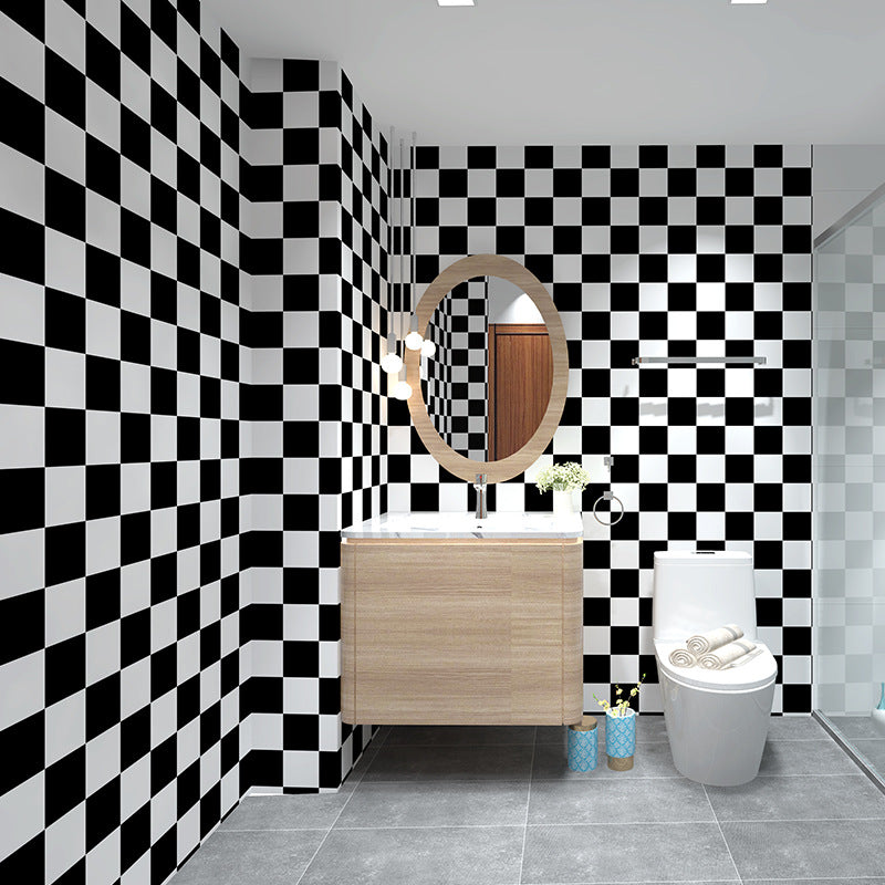 Modern Square Grid Single Tile Plastic Peel & Stick Field Tile Clearhalo 'Flooring 'Home Improvement' 'home_improvement' 'home_improvement_peel_stick_blacksplash' 'Peel & Stick Backsplash Tile' 'peel_stick_blacksplash' 'Walls & Ceilings' Walls and Ceiling' 6313110