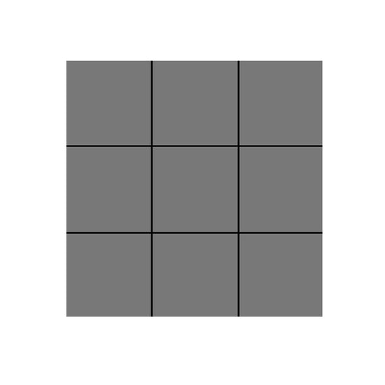 Modern Square Grid Single Tile Plastic Peel & Stick Field Tile - Clearhalo
