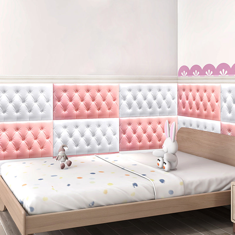 Upholstered Wall Panel Modern Minimalist Home Living Room Bedroom Wall Plate (4-pack) Clearhalo 'Flooring 'Home Improvement' 'home_improvement' 'home_improvement_wall_paneling' 'Wall Paneling' 'wall_paneling' 'Walls & Ceilings' Walls and Ceiling' 6314297