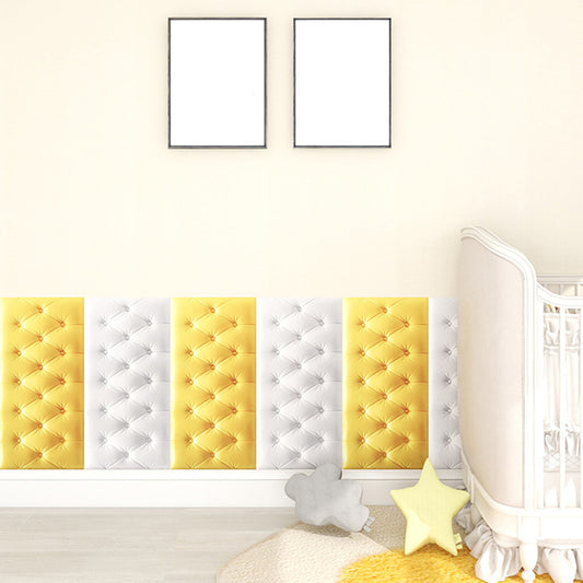 Upholstered Wall Panel Modern Minimalist Home Living Room Bedroom Wall Plate (4-pack) Clearhalo 'Flooring 'Home Improvement' 'home_improvement' 'home_improvement_wall_paneling' 'Wall Paneling' 'wall_paneling' 'Walls & Ceilings' Walls and Ceiling' 6314299