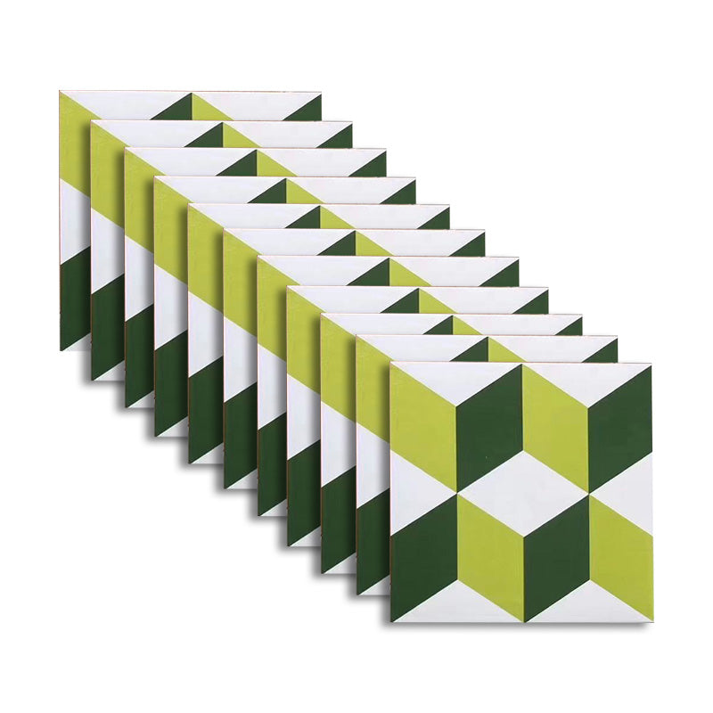 Square 11.81"x11.81" Ceramic Tile Spanish/Moroccan Singular Tile Mint Green White Clearhalo 'Floor Tiles & Wall Tiles' 'floor_tiles_wall_tiles' 'Flooring 'Home Improvement' 'home_improvement' 'home_improvement_floor_tiles_wall_tiles' Walls and Ceiling' 6314336