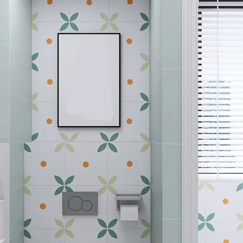 Square 11.81"x11.81" Ceramic Tile Spanish/Moroccan Singular Tile Clearhalo 'Floor Tiles & Wall Tiles' 'floor_tiles_wall_tiles' 'Flooring 'Home Improvement' 'home_improvement' 'home_improvement_floor_tiles_wall_tiles' Walls and Ceiling' 6314339