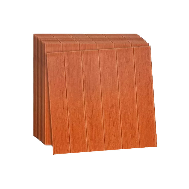 3D Wall Plate Farmhouse Style Simple Home Living Room Wall Panel (10-Pack) Brown Clearhalo 'Flooring 'Home Improvement' 'home_improvement' 'home_improvement_wall_paneling' 'Wall Paneling' 'wall_paneling' 'Walls & Ceilings' Walls and Ceiling' 6316189