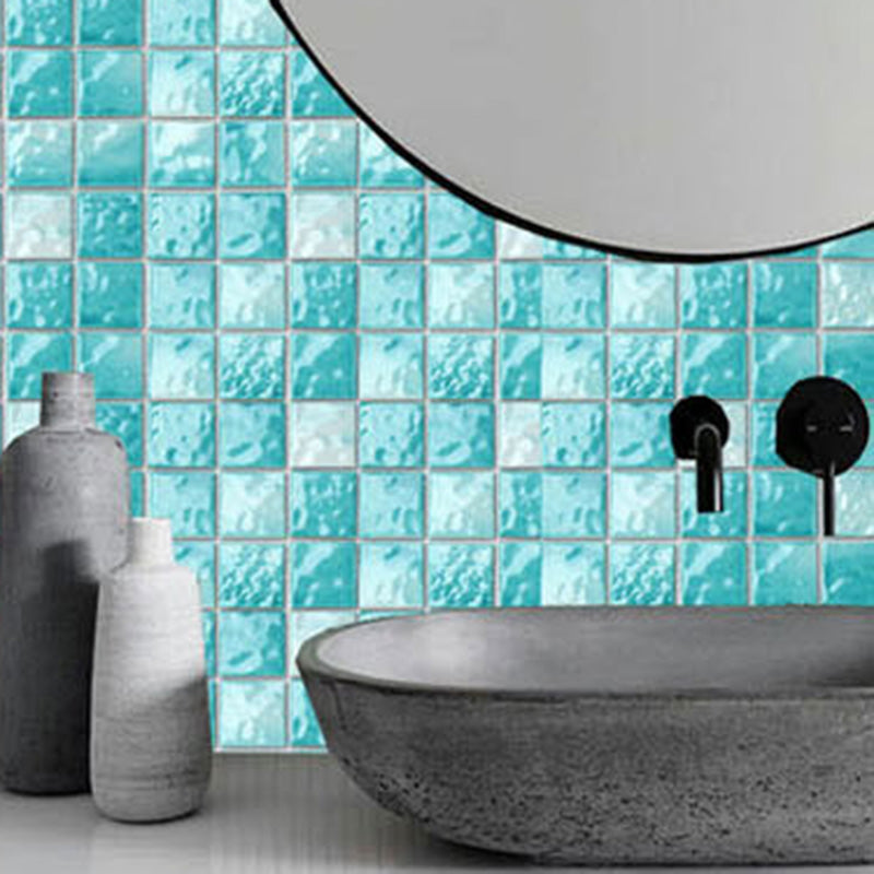 Square Ceramic Tile Brick Look Mosaic Tile for Pool and Bathroom Use Green 66 Pieces Clearhalo 'Floor Tiles & Wall Tiles' 'floor_tiles_wall_tiles' 'Flooring 'Home Improvement' 'home_improvement' 'home_improvement_floor_tiles_wall_tiles' Walls and Ceiling' 6316353