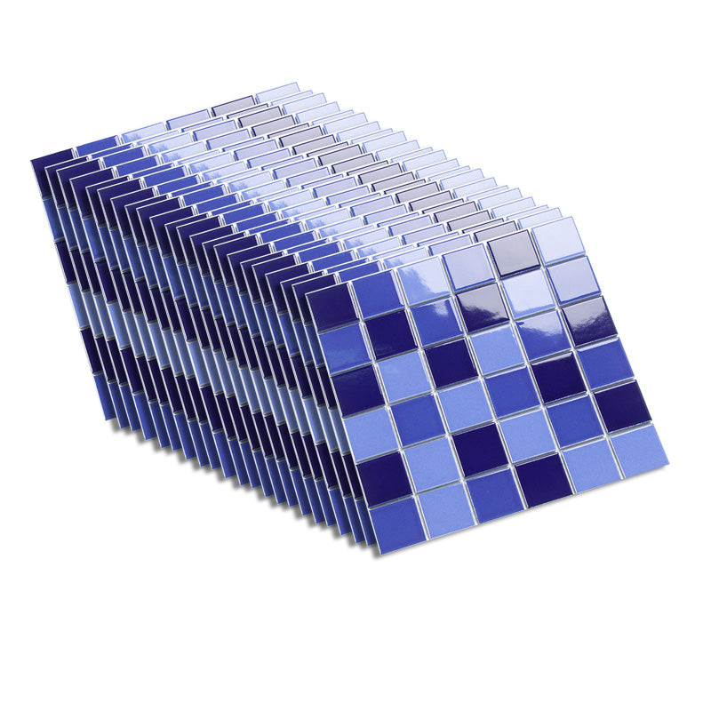 Square Ceramic Tile Brick Look Mosaic Tile for Pool and Bathroom Use Purple-Black Clearhalo 'Floor Tiles & Wall Tiles' 'floor_tiles_wall_tiles' 'Flooring 'Home Improvement' 'home_improvement' 'home_improvement_floor_tiles_wall_tiles' Walls and Ceiling' 6316359