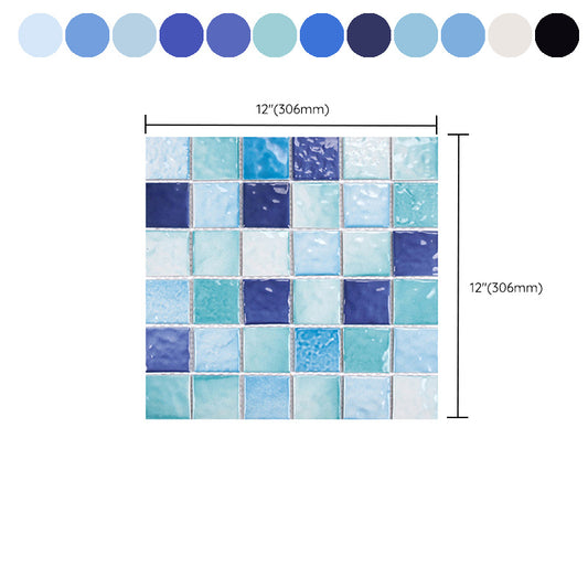 Square Ceramic Tile Brick Look Mosaic Tile for Pool and Bathroom Use Clearhalo 'Floor Tiles & Wall Tiles' 'floor_tiles_wall_tiles' 'Flooring 'Home Improvement' 'home_improvement' 'home_improvement_floor_tiles_wall_tiles' Walls and Ceiling' 6316375