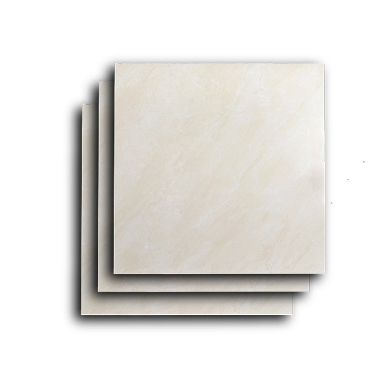 Glazed Square Floor Tile Porcelain Floor Tile with Wooden Pattern Yellow 31"L x 31"W x 0.4"H Clearhalo 'Floor Tiles & Wall Tiles' 'floor_tiles_wall_tiles' 'Flooring 'Home Improvement' 'home_improvement' 'home_improvement_floor_tiles_wall_tiles' Walls and Ceiling' 6316394
