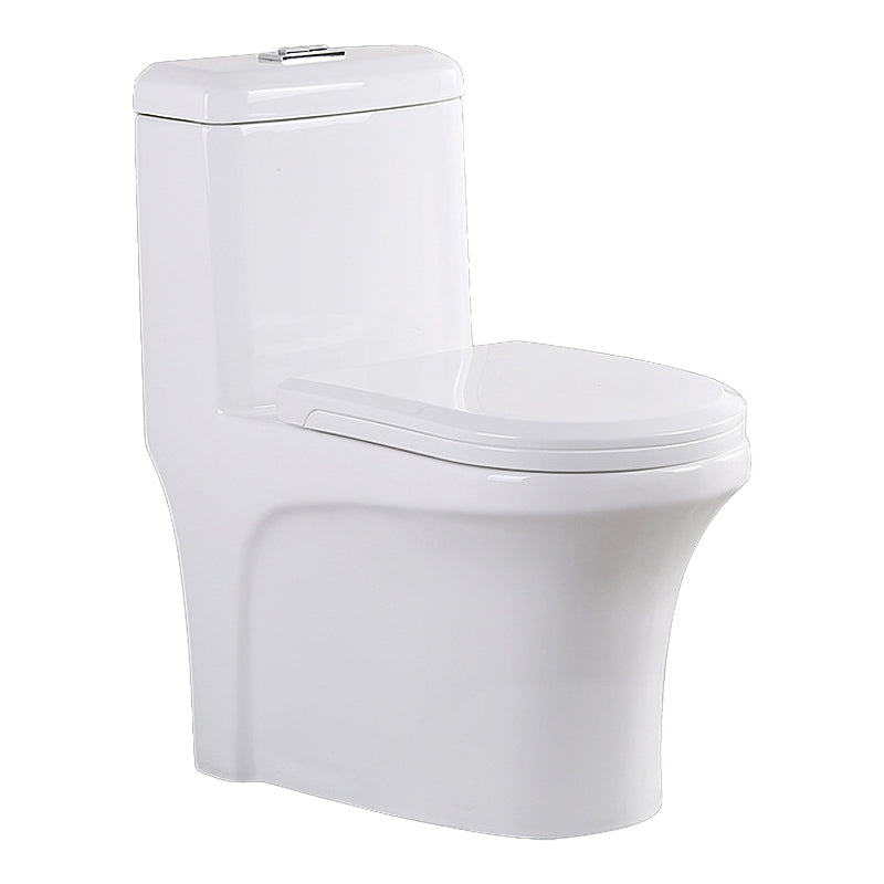 Modern Elongated Toilet Bowl White Flush Toilet with Seat for Bathroom Clearhalo 'Bathroom Remodel & Bathroom Fixtures' 'Home Improvement' 'home_improvement' 'home_improvement_toilets' 'Toilets & Bidets' 'Toilets' 6320303