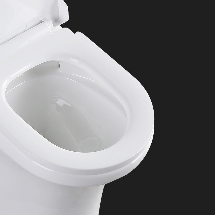 Modern Elongated Toilet Bowl White Flush Toilet with Seat for Bathroom Clearhalo 'Bathroom Remodel & Bathroom Fixtures' 'Home Improvement' 'home_improvement' 'home_improvement_toilets' 'Toilets & Bidets' 'Toilets' 6320311