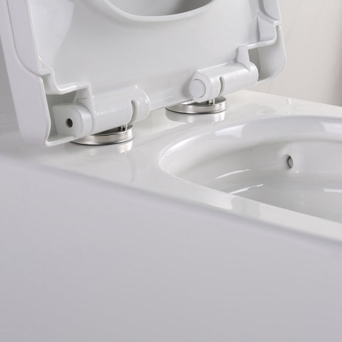 Modern Elongated Toilet Bowl White Flush Toilet with Seat for Bathroom Clearhalo 'Bathroom Remodel & Bathroom Fixtures' 'Home Improvement' 'home_improvement' 'home_improvement_toilets' 'Toilets & Bidets' 'Toilets' 6320314