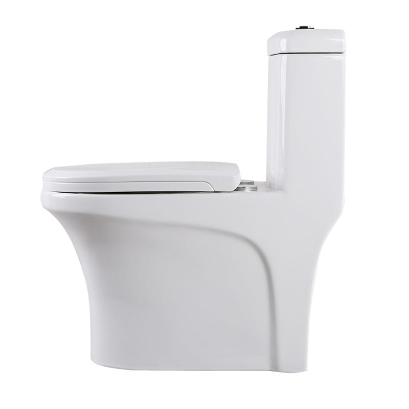 Modern Elongated Toilet Bowl White Flush Toilet with Seat for Bathroom Clearhalo 'Bathroom Remodel & Bathroom Fixtures' 'Home Improvement' 'home_improvement' 'home_improvement_toilets' 'Toilets & Bidets' 'Toilets' 6320315