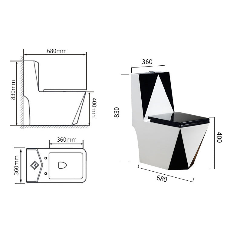 Modern Siphon Jet Toilet Bowl All-In-One Floor Mounted Urine Toilet Clearhalo 'Bathroom Remodel & Bathroom Fixtures' 'Home Improvement' 'home_improvement' 'home_improvement_toilets' 'Toilets & Bidets' 'Toilets' 6320328