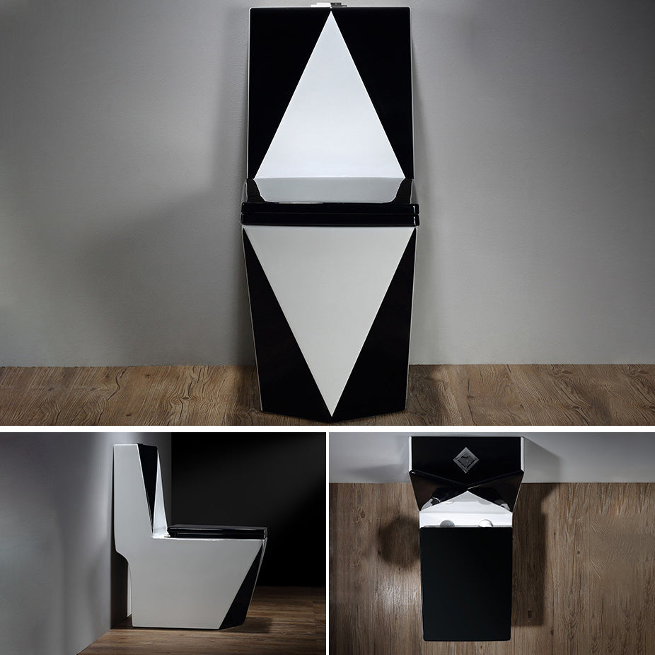 Modern Siphon Jet Toilet Bowl All-In-One Floor Mounted Urine Toilet Clearhalo 'Bathroom Remodel & Bathroom Fixtures' 'Home Improvement' 'home_improvement' 'home_improvement_toilets' 'Toilets & Bidets' 'Toilets' 6320333