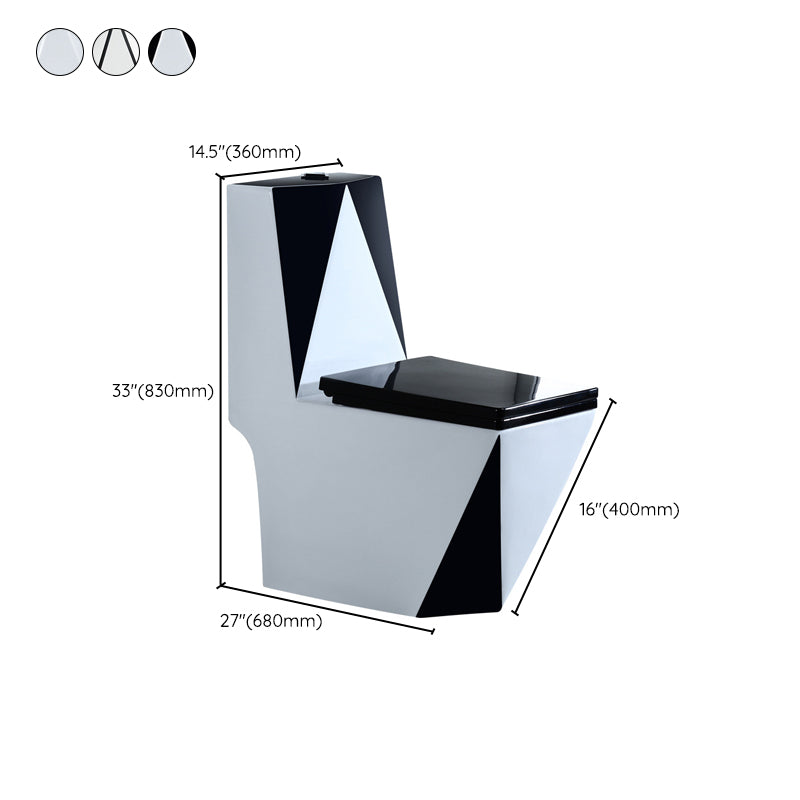 Modern Siphon Jet Toilet Bowl All-In-One Floor Mounted Urine Toilet Clearhalo 'Bathroom Remodel & Bathroom Fixtures' 'Home Improvement' 'home_improvement' 'home_improvement_toilets' 'Toilets & Bidets' 'Toilets' 6320335